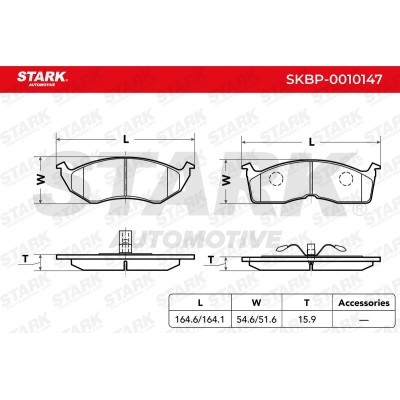 Bremsbeläge Satz Stark SKBP-0010147 SKBP-0010147 - foto 3