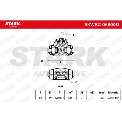 Radbremszylinder Stark SKWBC-0680013 SKWBC-0680013 - foto 5