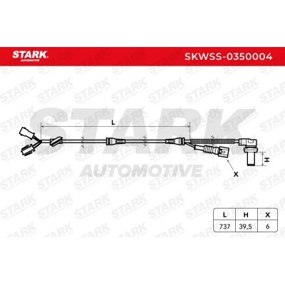 ABS Sensor Stark SKWSS-0350004 SKWSS-0350004 - foto 3