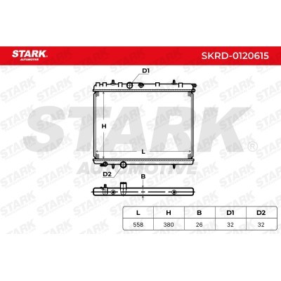 Kühler, Motorkühlung Stark SKRD-0120615 SKRD-0120615 - foto 5