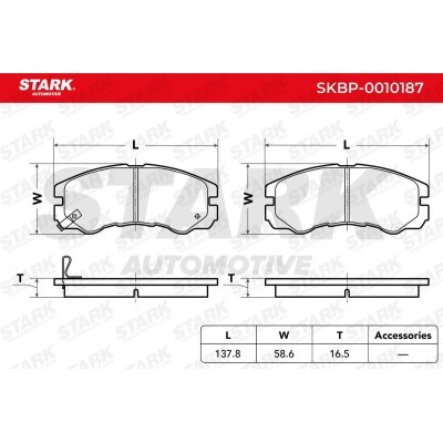 Bremsbeläge Satz Stark SKBP-0010187 SKBP-0010187 - foto 4