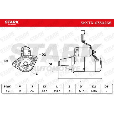 Anlasser Stark SKSTR-0330268 SKSTR-0330268 - foto 6