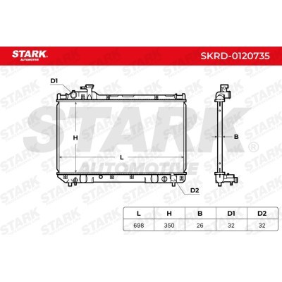 Kühler, Motorkühlung Stark SKRD-0120735 SKRD-0120735 - foto 9