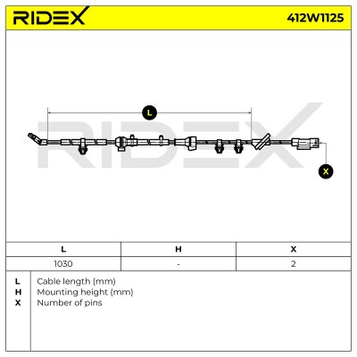 ABS Sensor RIDEX 412W1125 412W1125 - foto 6