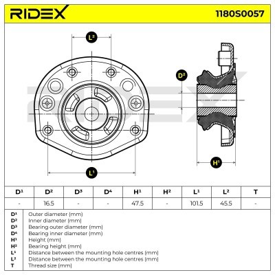 Stoßdämpferkissen Vorderachse RIDEX 1180S0057 1180S0057 - foto 5