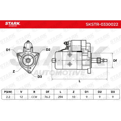 Anlasser Stark SKSTR-0330022 SKSTR-0330022 - foto 5