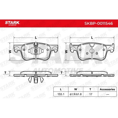 Bremsbeläge Satz Stark SKBP-0011546 SKBP-0011546 - foto 3