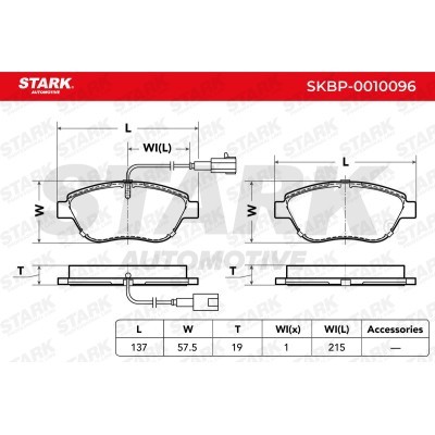 Bremsbeläge Satz Stark SKBP-0010096 SKBP-0010096 - foto 4
