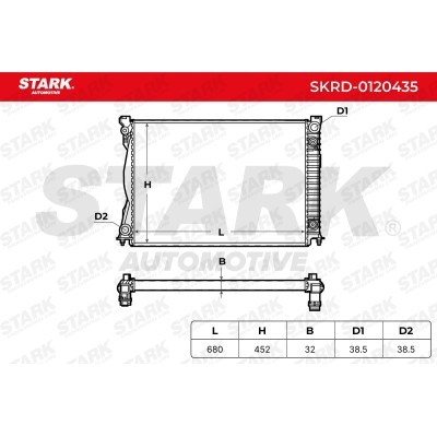 Kühler, Motorkühlung Stark SKRD-0120435 SKRD-0120435 - foto 5