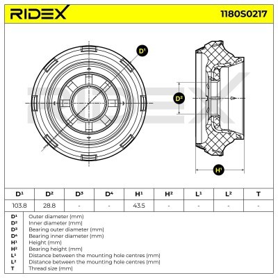 Stoßdämpferkissen Vorderachse RIDEX 1180S0217 1180S0217 - foto 6