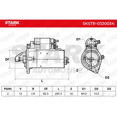 Anlasser Stark SKSTR-0330034 SKSTR-0330034 - foto 6