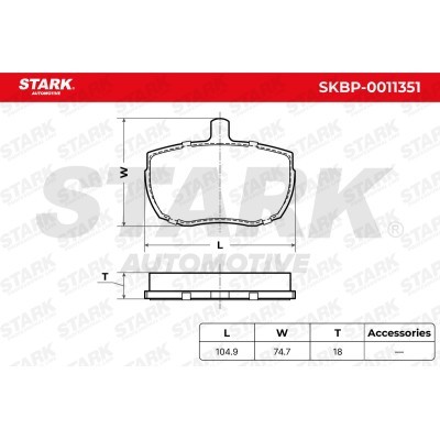 Bremsbeläge Satz Stark SKBP-0011351 SKBP-0011351 - foto 6
