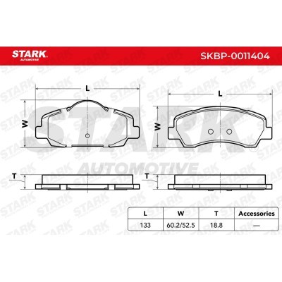 Bremsbeläge Satz Stark SKBP-0011404 SKBP-0011404 - foto 5