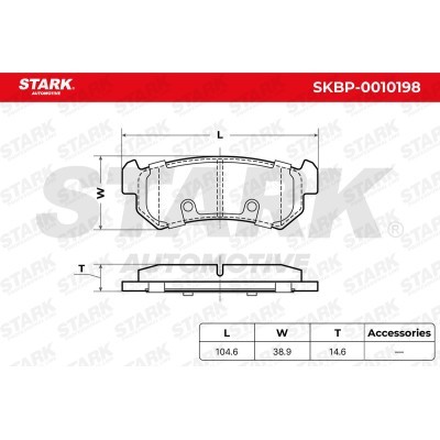 Bremsbeläge Satz Stark SKBP-0010198 SKBP-0010198 - foto 6