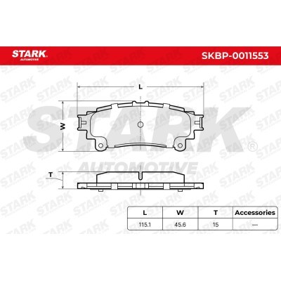 Bremsbeläge Satz Stark SKBP-0011553 SKBP-0011553 - foto 6