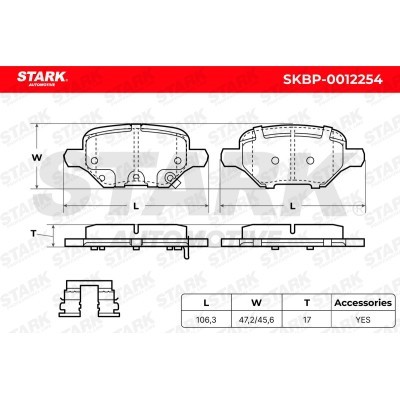 Bremsbeläge Satz Stark SKBP-0012254 SKBP-0012254 - foto 5