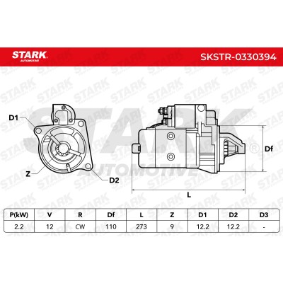 Anlasser Stark SKSTR-0330394 SKSTR-0330394 - foto 6