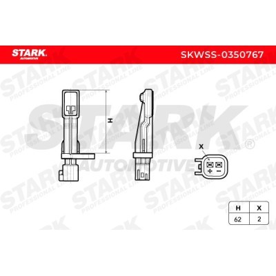 ABS Sensor Stark SKWSS-0350767 SKWSS-0350767 - foto 3