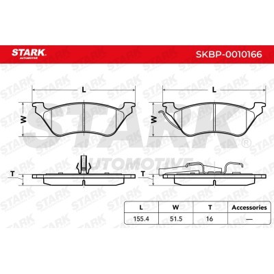 Bremsbeläge Satz Stark SKBP-0010166 SKBP-0010166 - foto 3