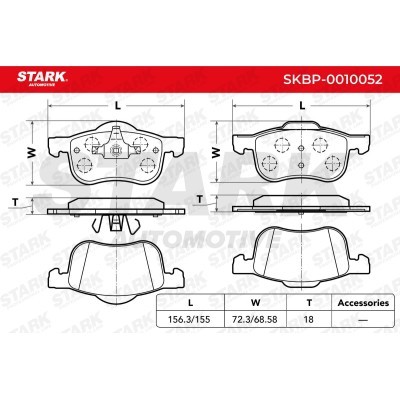 Bremsbeläge Satz Stark SKBP-0010052 SKBP-0010052 - foto 2