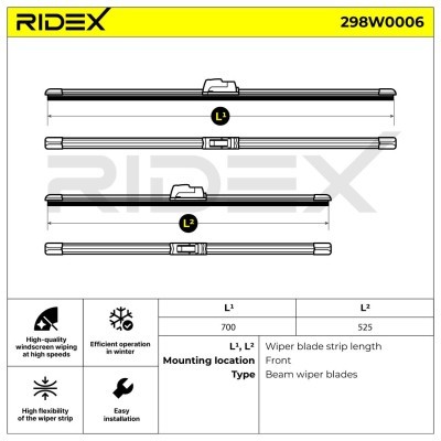 Wischblatt RIDEX 298W0006 298W0006 - foto 5