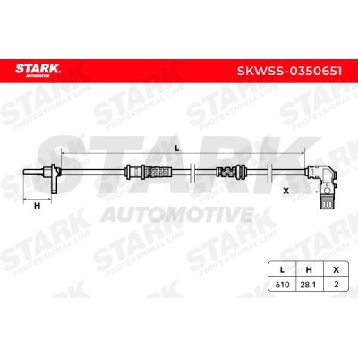 ABS Sensor Stark SKWSS-0350651 SKWSS-0350651 - foto 6