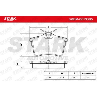 Bremsbeläge Satz Stark SKBP-0010385 SKBP-0010385 - foto 4