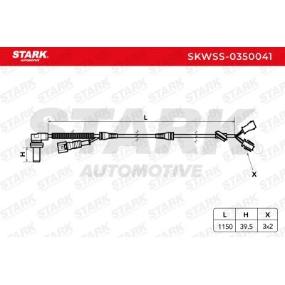 ABS Sensor Stark SKWSS-0350041 SKWSS-0350041 - foto 3