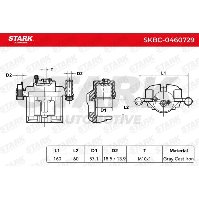 Bremssattel Stark SKBC-0460729 SKBC-0460729 - foto 5