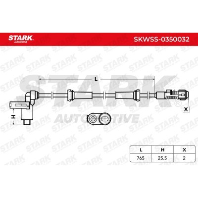 ABS Sensor Stark SKWSS-0350032 SKWSS-0350032 - foto 3
