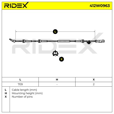 ABS Sensor RIDEX 412W0963 412W0963 - foto 6
