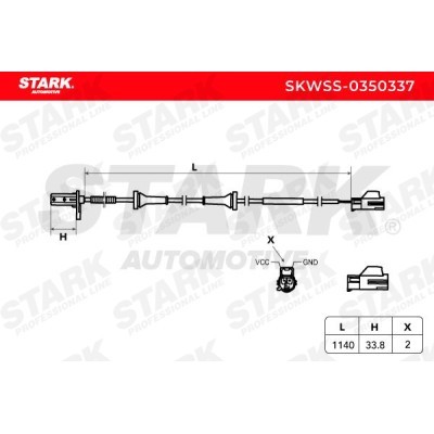 ABS Sensor Stark SKWSS-0350337 SKWSS-0350337 - foto 3
