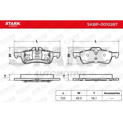 Bremsbeläge Satz Stark SKBP-0010267 SKBP-0010267 - foto 3