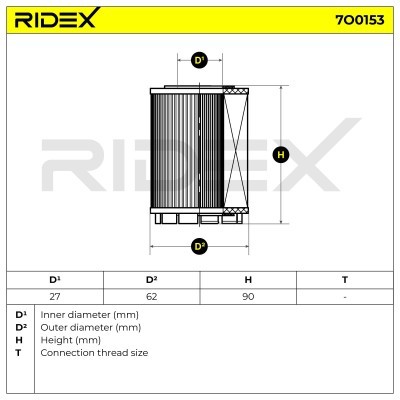 Ölfilter RIDEX 7O0153 7O0153 - foto 5