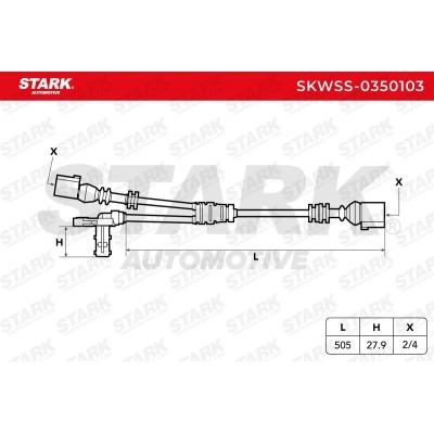 ABS Sensor Stark SKWSS-0350103 SKWSS-0350103 - foto 7