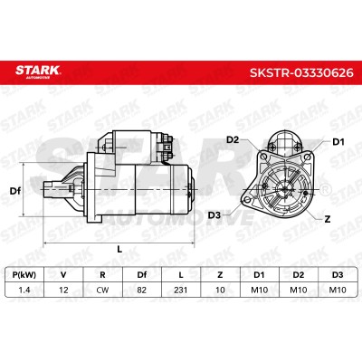 Anlasser Stark SKSTR-03330626 SKSTR-03330626 - foto 6