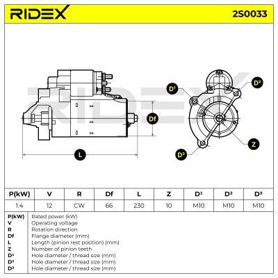 Anlasser RIDEX 2S0033 2S0033 - foto 6