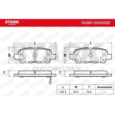 Bremsbeläge Satz Stark SKBP-0010053 SKBP-0010053 - foto 4