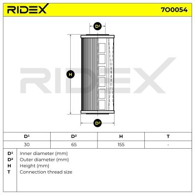 Ölfilter RIDEX 7O0054 7O0054 - foto 5