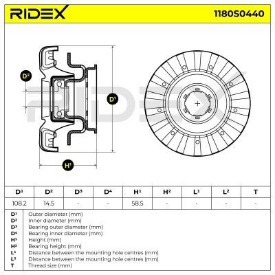 Stoßdämpferkissen Vorderachse RIDEX 1180S0440 1180S0440 - foto 5