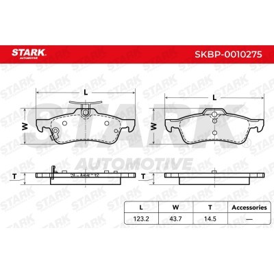 Bremsbeläge Satz Stark SKBP-0010275 SKBP-0010275 - foto 3