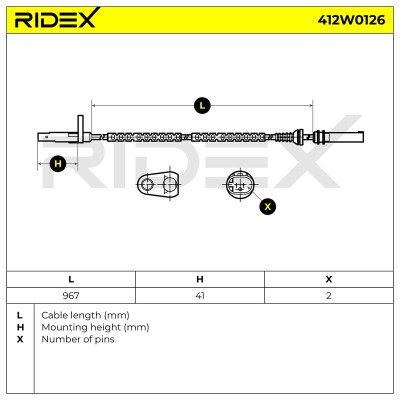 ABS Sensor RIDEX 412W0126 412W0126 - foto 6