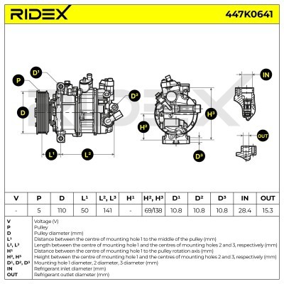 Kompressor, Klimaanlage VW Golf V Hatchback 447K0641 - foto 5