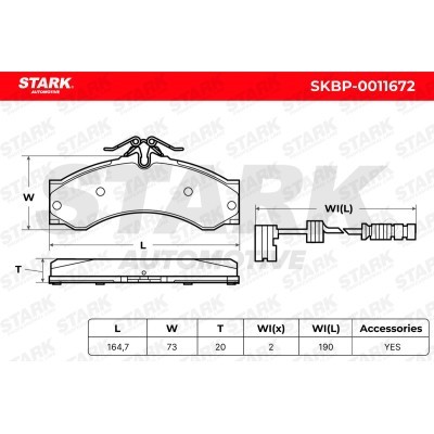 Bremsbeläge Satz Stark SKBP-0011672 SKBP-0011672 - foto 5