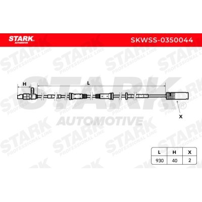 ABS Sensor Stark SKWSS-0350044 SKWSS-0350044 - foto 3