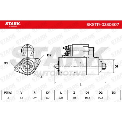 Anlasser Stark SKSTR-0330307 SKSTR-0330307 - foto 7