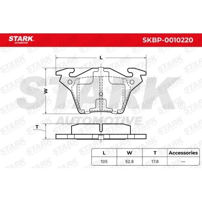 Bremsbeläge Satz Stark SKBP-0010220 SKBP-0010220 - foto 3