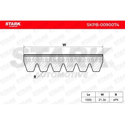 Keilrippenriemen Stark SKPB-0090074 SKPB-0090074 - foto 2