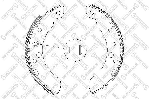 Bremsbeläge Satz STELLOX 122 100-SX 122 100-SX - foto 1