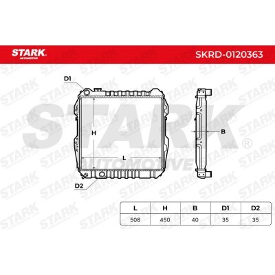 Kühler, Motorkühlung Stark SKRD-0120363 SKRD-0120363 - foto 6